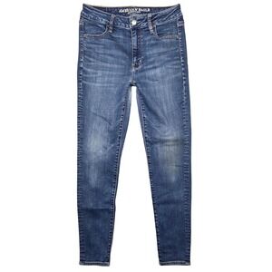 American Eagle Outfitters Super Hi-Rise Jegging Womens 4 Short Boho Preppy‎ Surf
